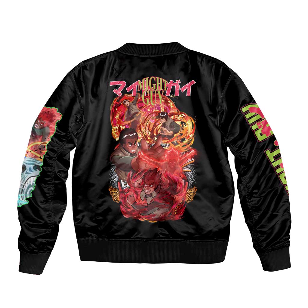 Might Guy V2 Naruto Bomber Jacket Japan Anime Style - The Mazicc