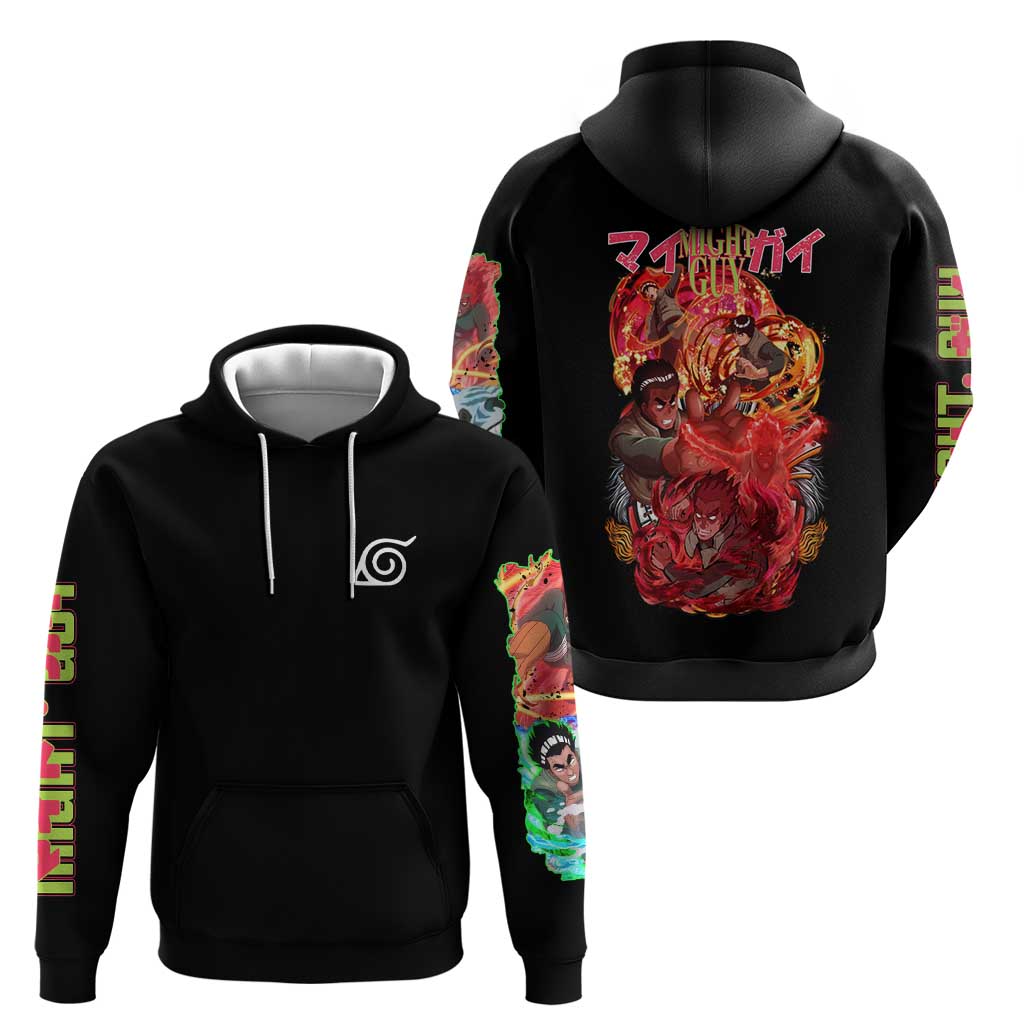 Might Guy V2 Naruto Hoodie Japan Anime Style - The Mazicc