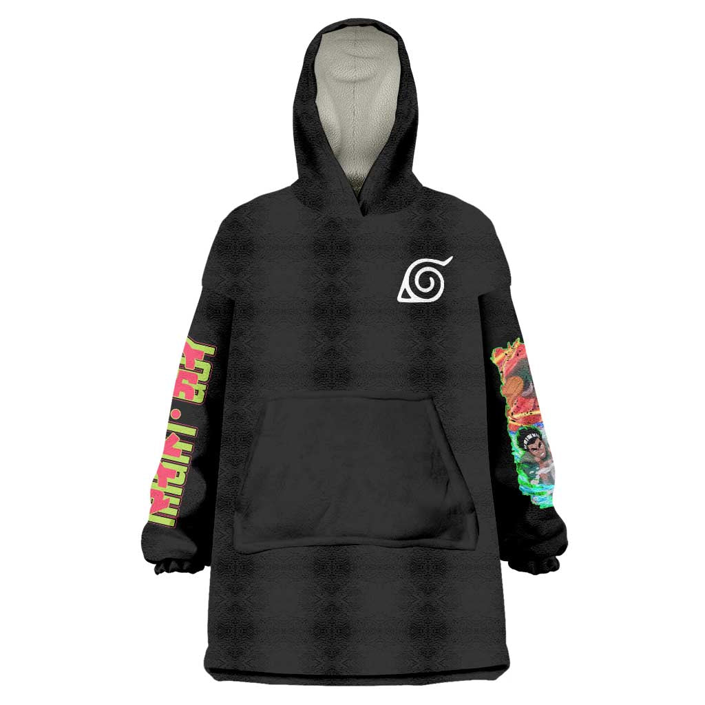 Might Guy V2 Naruto Wearable Blanket Hoodie Japan Anime Style - The Mazicc