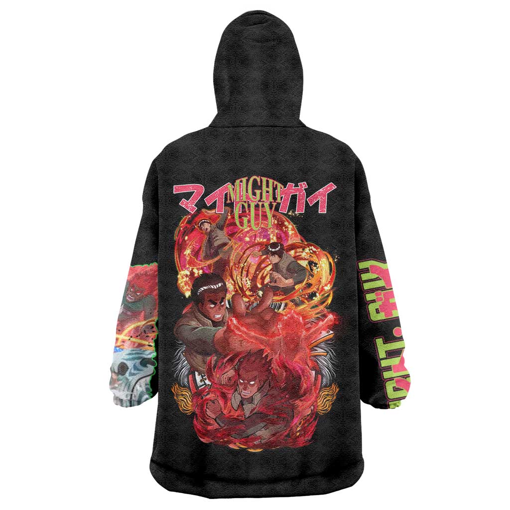 Might Guy V2 Naruto Wearable Blanket Hoodie Japan Anime Style - The Mazicc
