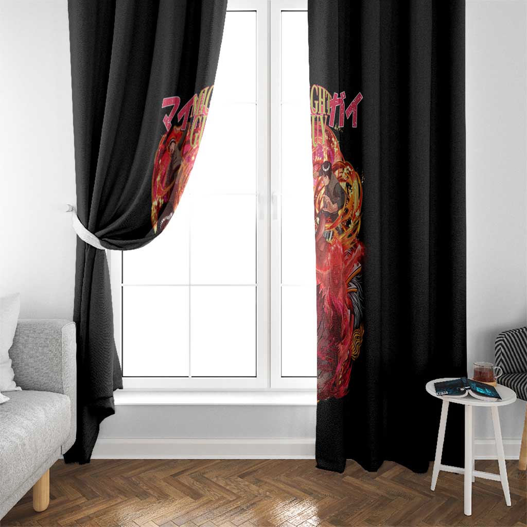 Might Guy V2 Naruto Window Curtain Japan Anime Style - The Mazicc