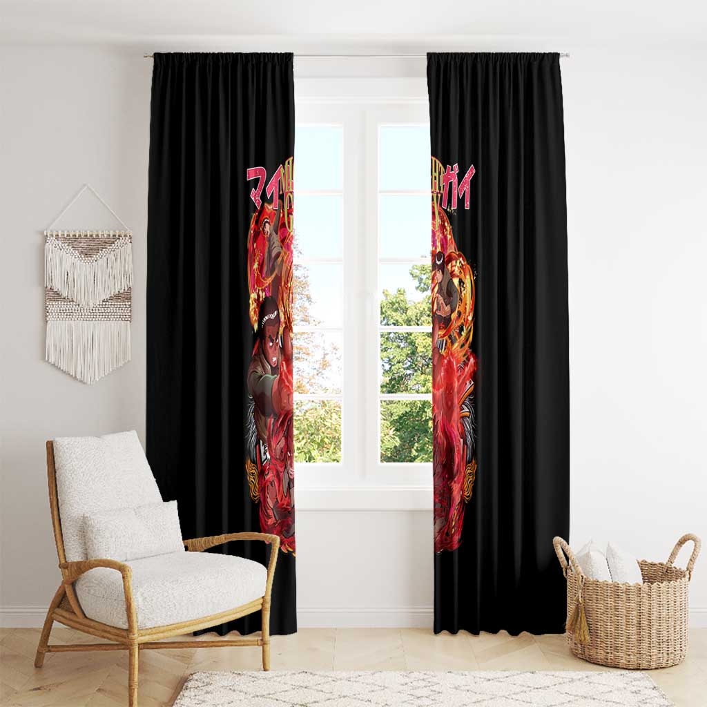 Might Guy V2 Naruto Window Curtain Japan Anime Style - The Mazicc