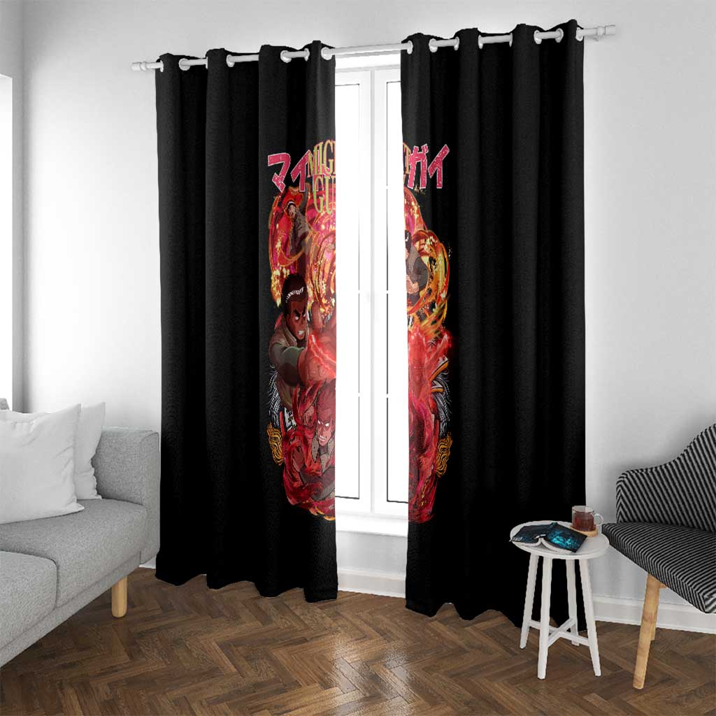 Might Guy V2 Naruto Window Curtain Japan Anime Style - The Mazicc