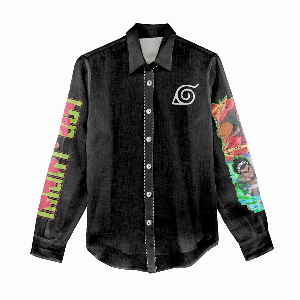 Might Guy V2 Naruto Women Casual Shirt Japan Anime Style - The Mazicc