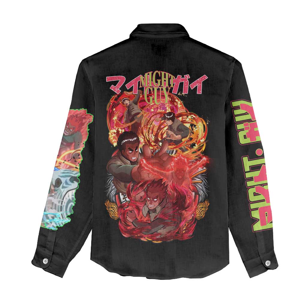Might Guy V2 Naruto Women Casual Shirt Japan Anime Style - The Mazicc