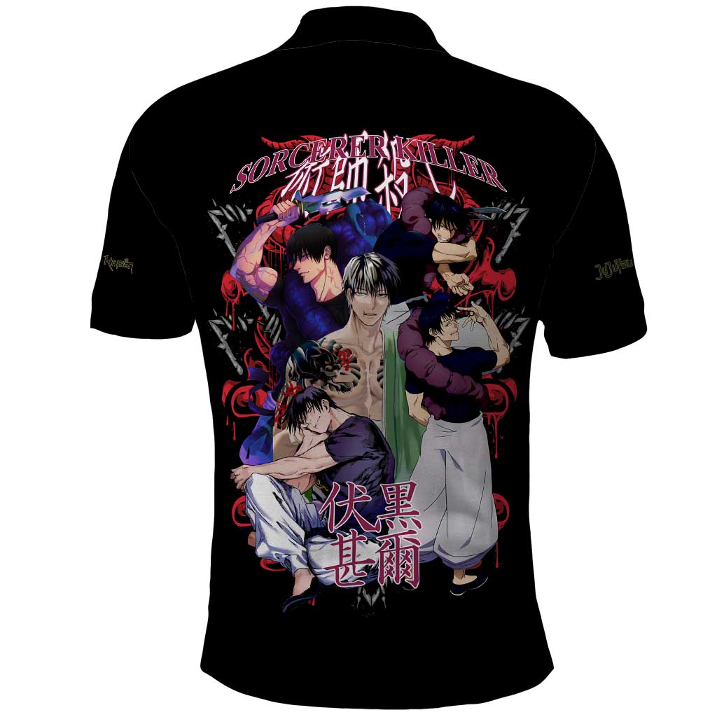 Fushiguro Toji V2 Jujutsu Kaisen Polo Shirt Japan Anime Style - The Mazicc