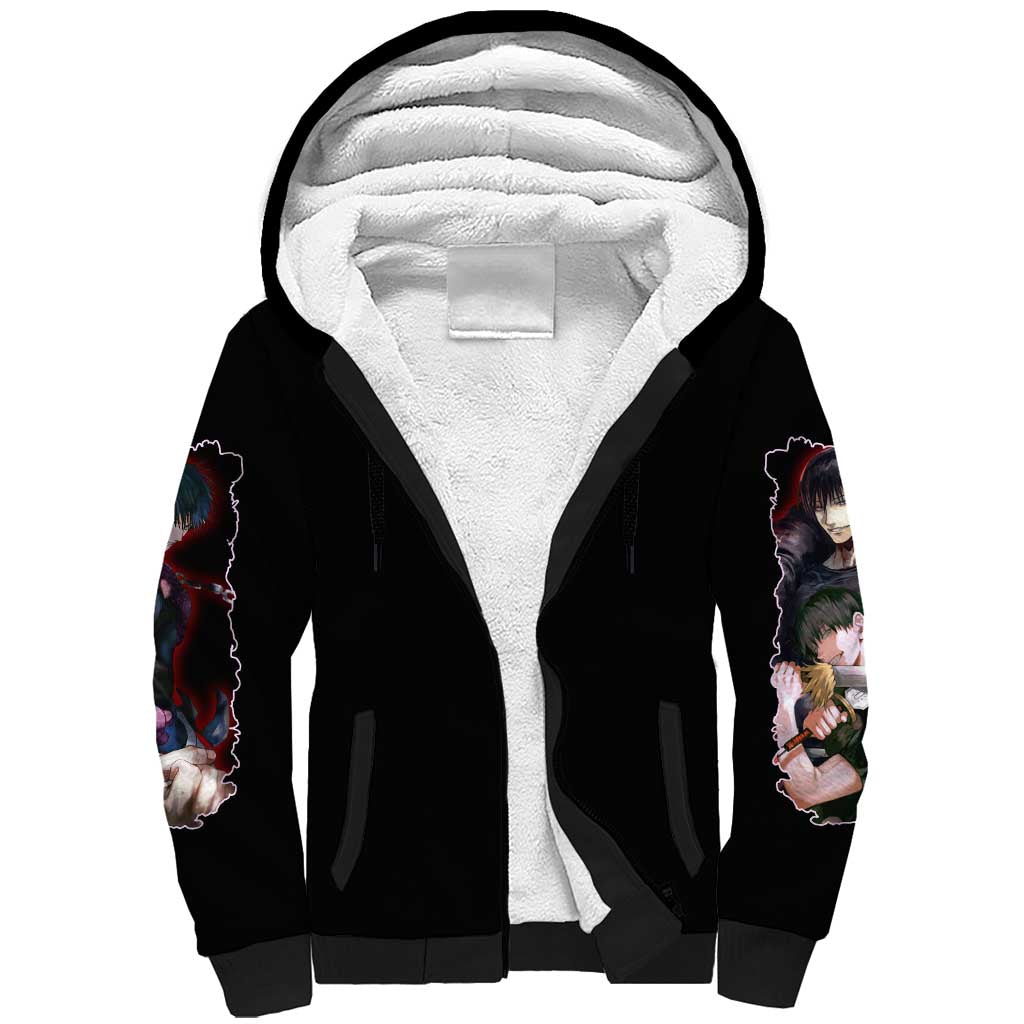 Fushiguro Toji V2 Jujutsu Kaisen Sherpa Hoodie Japan Anime Style - The Mazicc