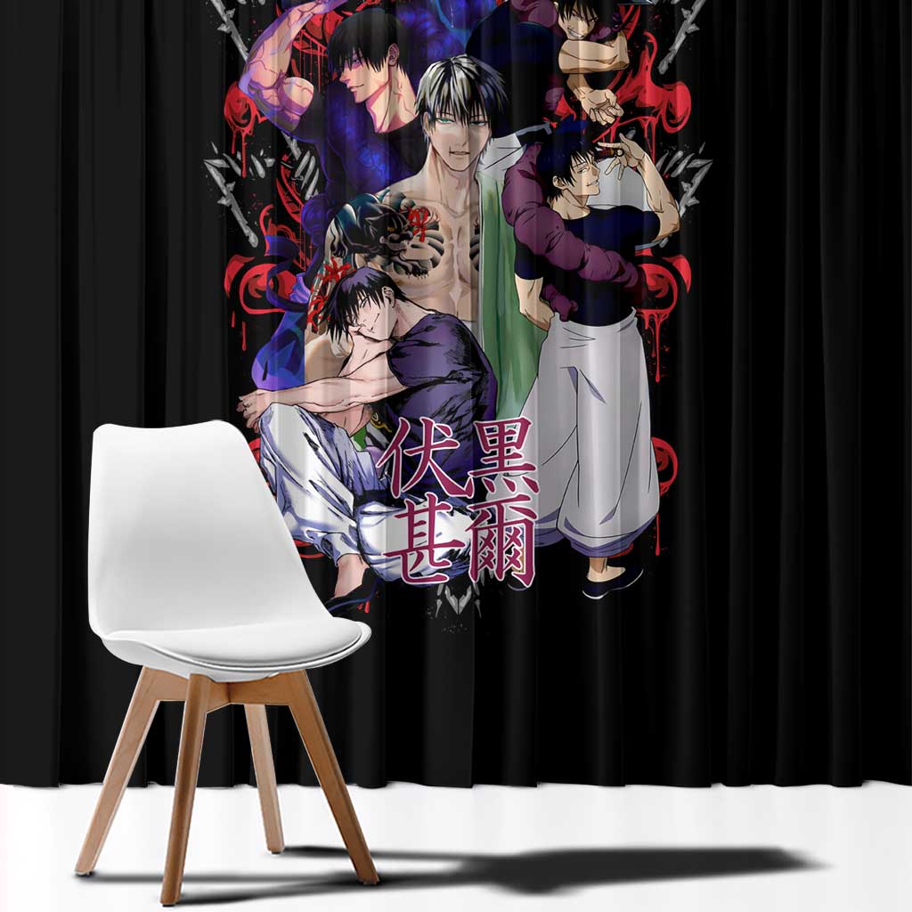Fushiguro Toji V2 Jujutsu Kaisen Window Curtain Japan Anime Style - The Mazicc