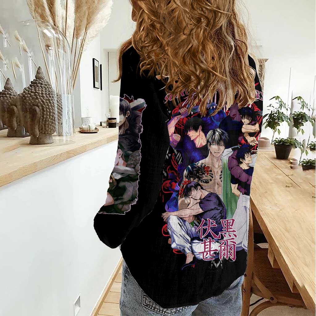Fushiguro Toji V2 Jujutsu Kaisen Women Casual Shirt Japan Anime Style - The Mazicc