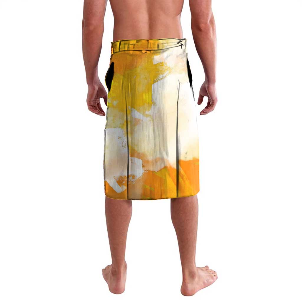 Usopp One Piece Yellow and White Theme Lavalava with Sniper Pose and Sogeking Mask Design - The Mazicc