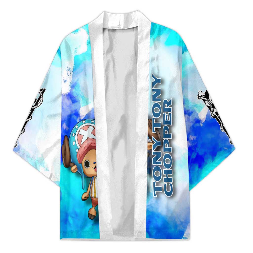Tony Tony Chopper One Piece Blue Theme Kimono with Cute Reindeer Design and Transformation Forms - The Mazicc