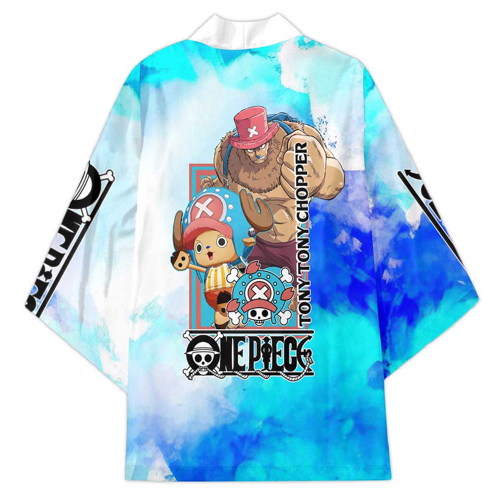 Tony Tony Chopper One Piece Blue Theme Kimono with Cute Reindeer Design and Transformation Forms - The Mazicc