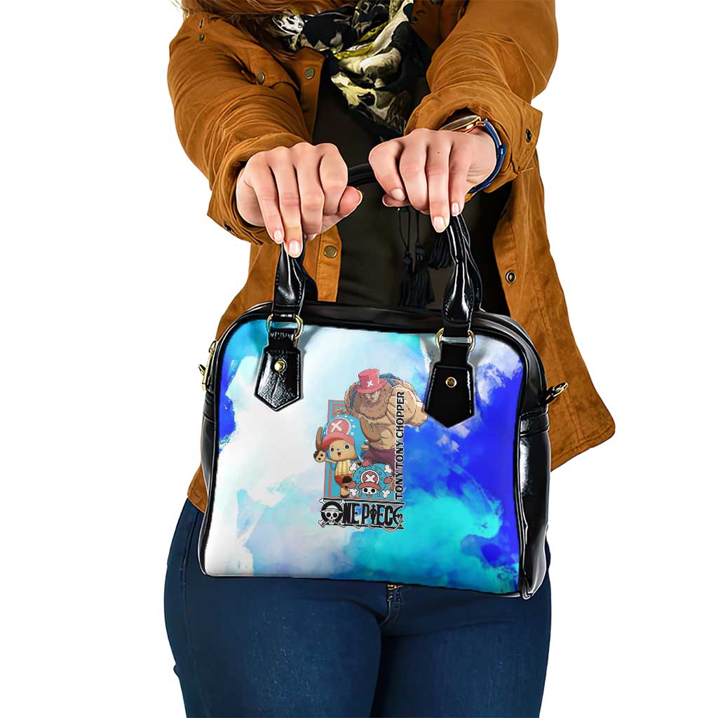 Tony Tony Chopper One Piece Blue Theme Shoulder Handbag with Cute Reindeer Design and Transformation Forms - The Mazicc