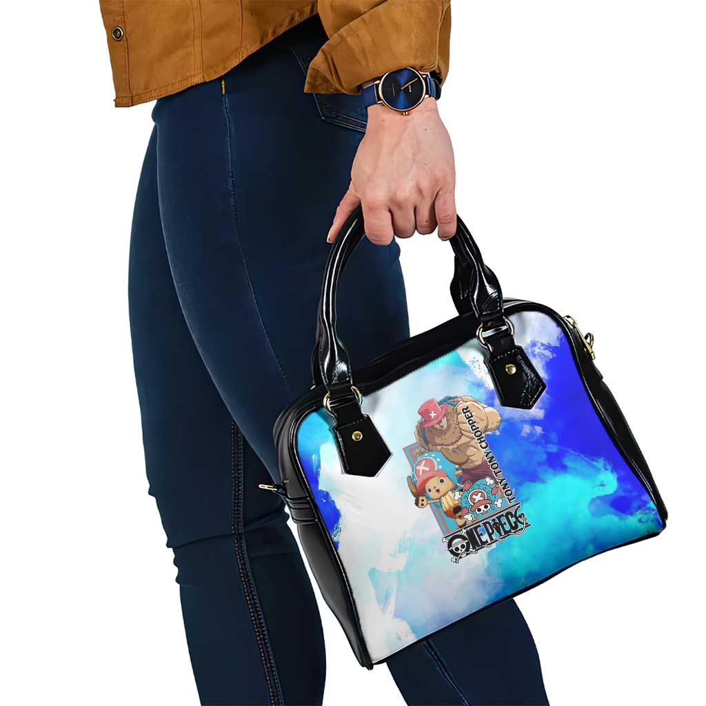 Tony Tony Chopper One Piece Blue Theme Shoulder Handbag with Cute Reindeer Design and Transformation Forms - The Mazicc