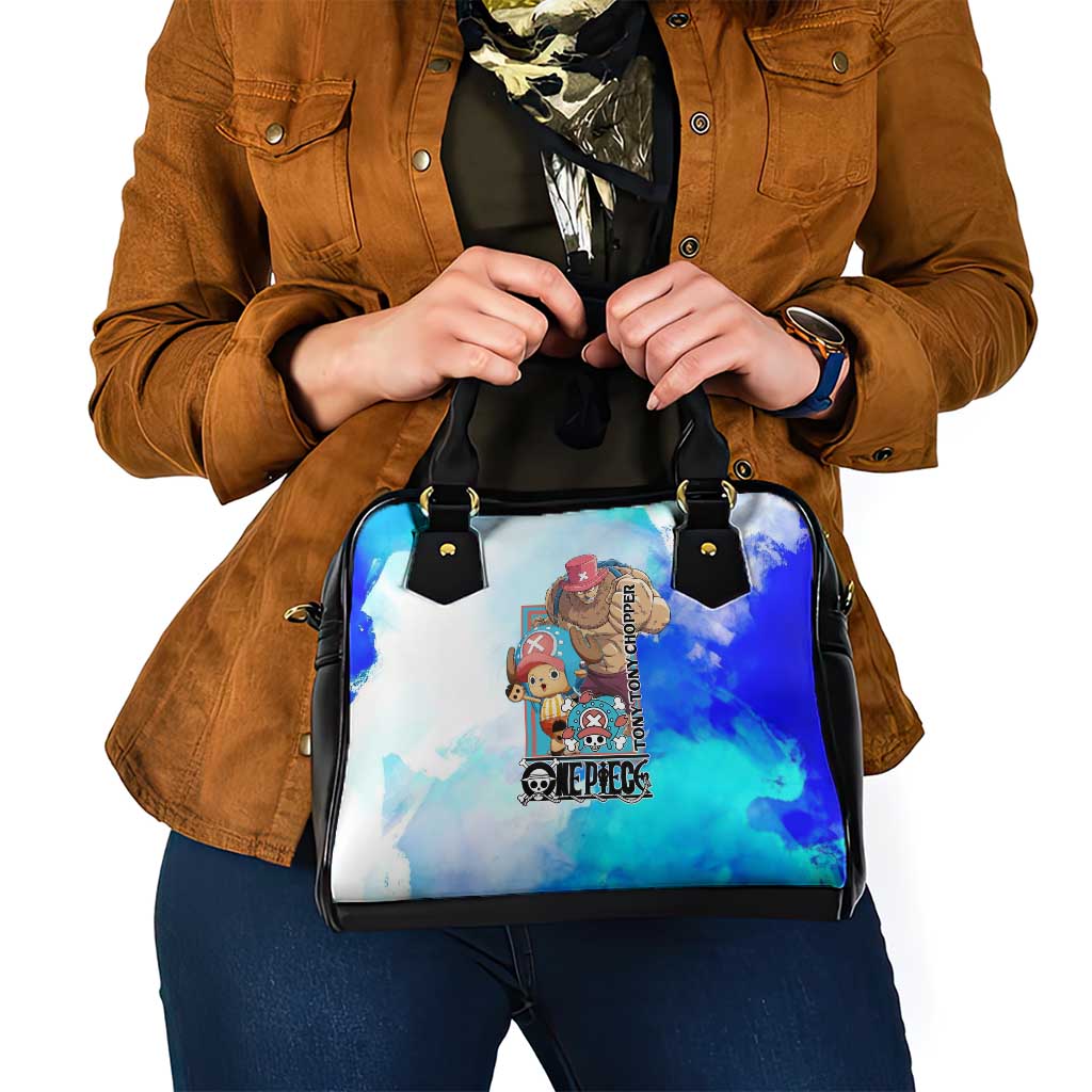 Tony Tony Chopper One Piece Blue Theme Shoulder Handbag with Cute Reindeer Design and Transformation Forms - The Mazicc