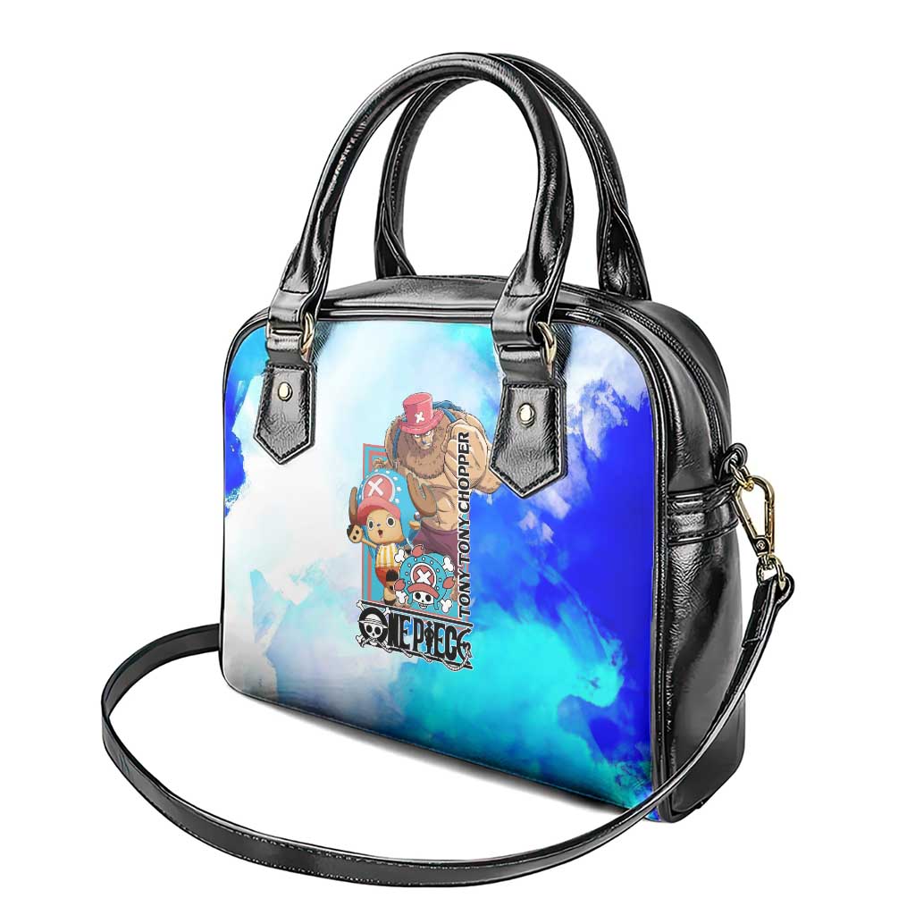Tony Tony Chopper One Piece Blue Theme Shoulder Handbag with Cute Reindeer Design and Transformation Forms - The Mazicc
