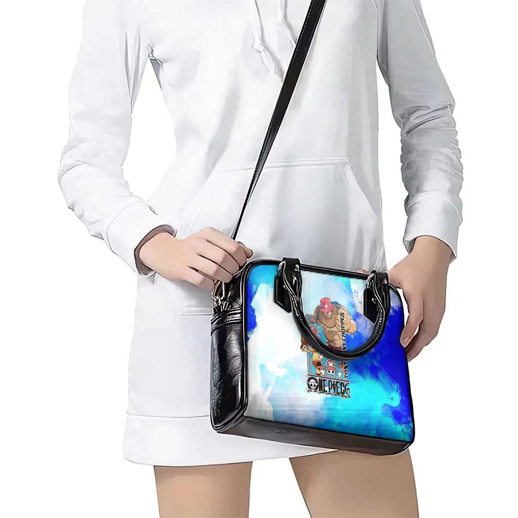 Tony Tony Chopper One Piece Blue Theme Shoulder Handbag with Cute Reindeer Design and Transformation Forms - The Mazicc