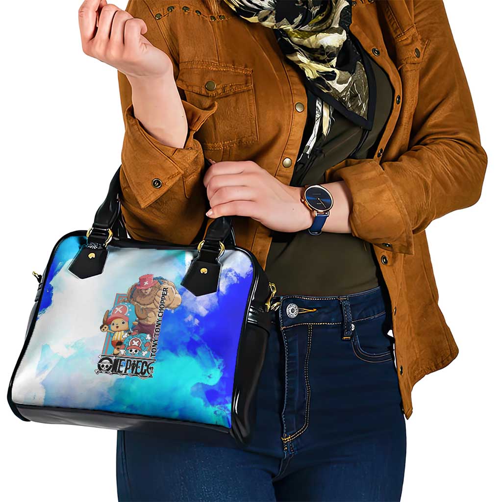 Tony Tony Chopper One Piece Blue Theme Shoulder Handbag with Cute Reindeer Design and Transformation Forms - The Mazicc