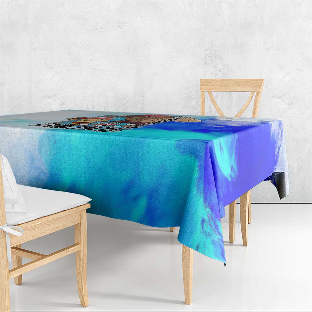 Tony Tony Chopper One Piece Blue Theme Tablecloth with Cute Reindeer Design and Transformation Forms - The Mazicc