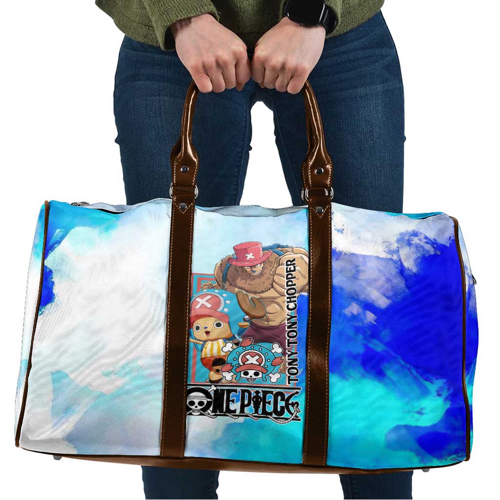 Tony Tony Chopper One Piece Blue Theme Travel Bag with Cute Reindeer Design and Transformation Forms - The Mazicc