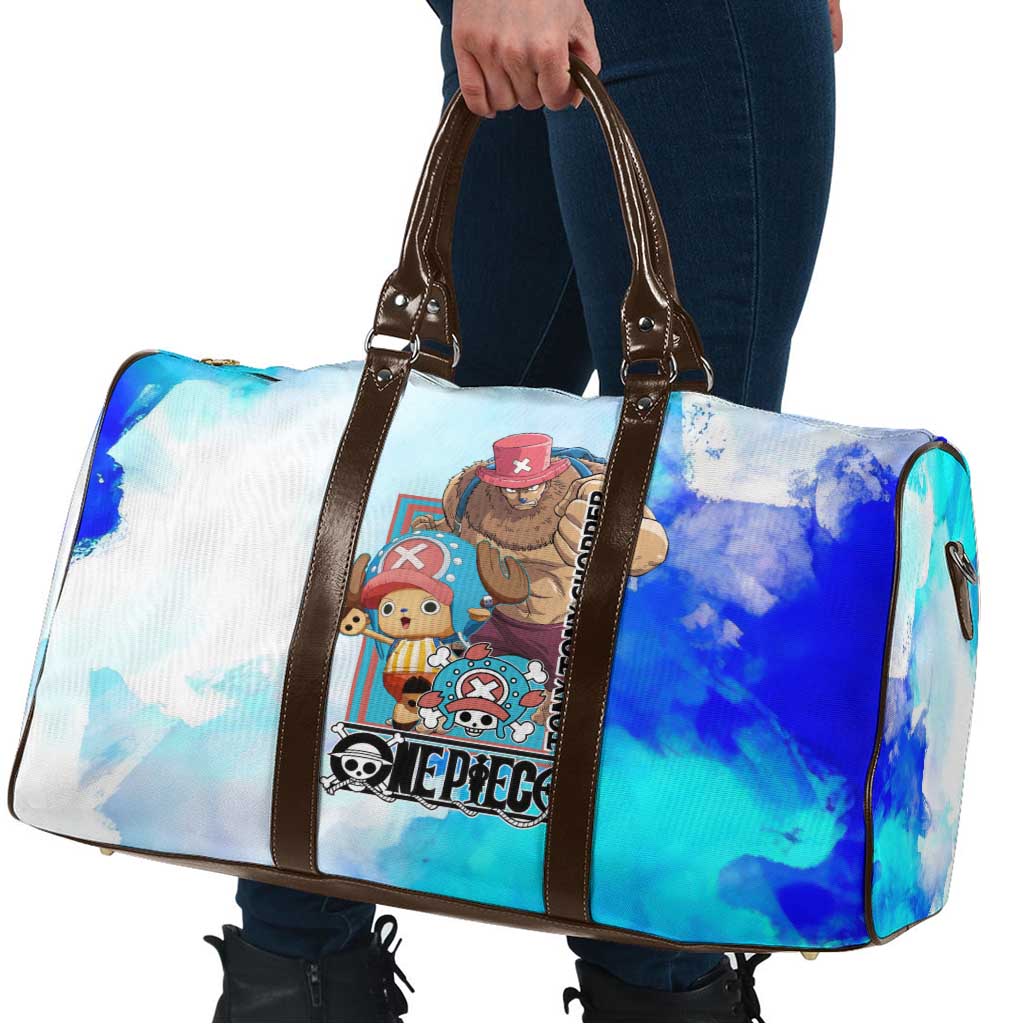 Tony Tony Chopper One Piece Blue Theme Travel Bag with Cute Reindeer Design and Transformation Forms - The Mazicc