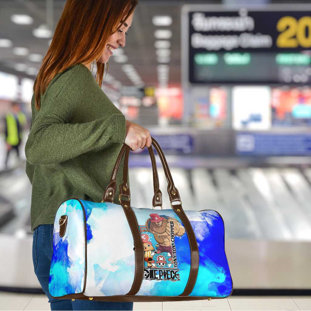 Tony Tony Chopper One Piece Blue Theme Travel Bag with Cute Reindeer Design and Transformation Forms - The Mazicc