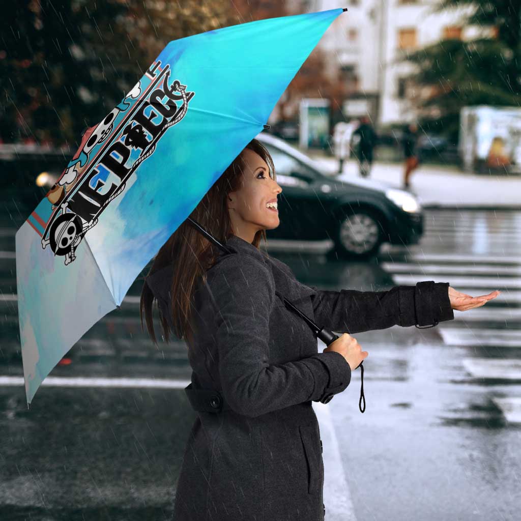 Tony Tony Chopper One Piece Blue Theme Umbrella with Cute Reindeer Design and Transformation Forms - The Mazicc