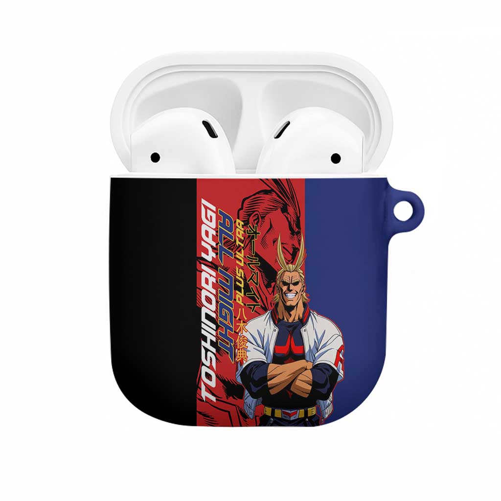 All Might My Hero Academia AirPods Case Red and Blue Theme - The Mazicc