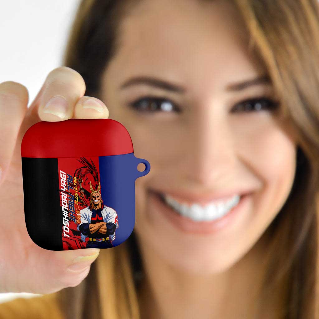All Might My Hero Academia AirPods Case Red and Blue Theme - The Mazicc