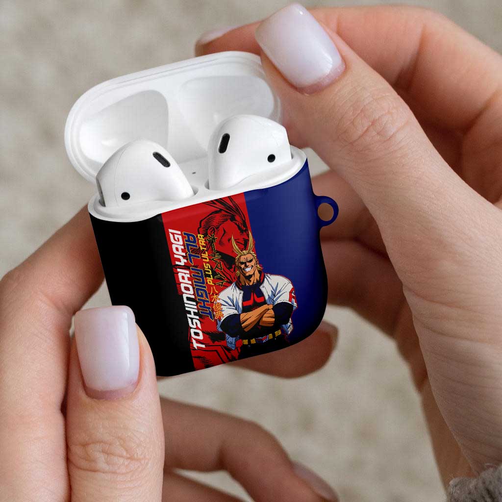 All Might My Hero Academia AirPods Case Red and Blue Theme - The Mazicc
