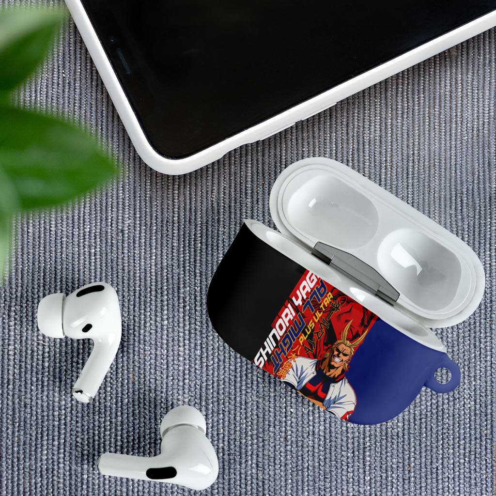 All Might My Hero Academia AirPods Case Red and Blue Theme - The Mazicc