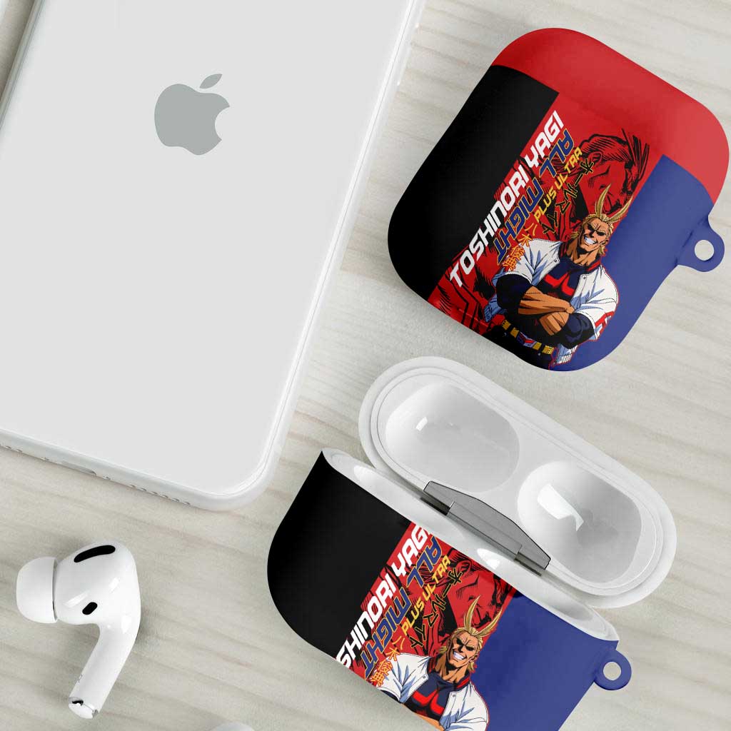 All Might My Hero Academia AirPods Case Red and Blue Theme - The Mazicc