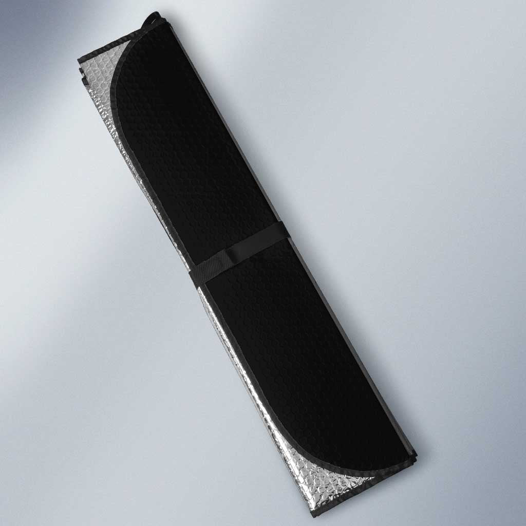 All Might My Hero Academia Auto Sun Shade Red and Blue Theme - The Mazicc