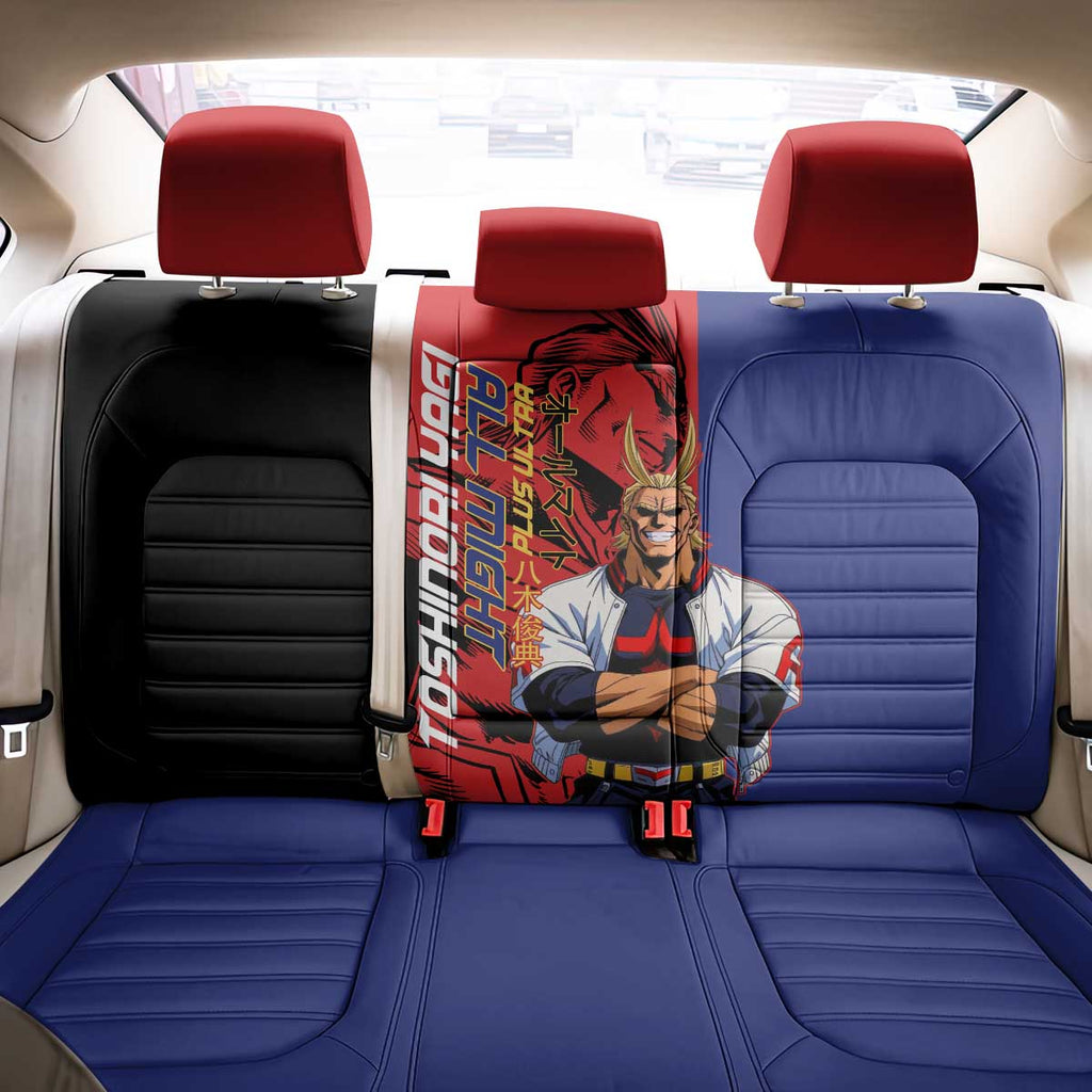 All Might My Hero Academia Back Car Seat Cover Red and Blue Theme - The Mazicc