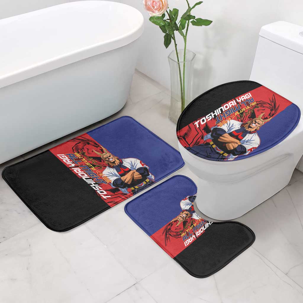 All Might My Hero Academia Bathroom Set Red and Blue Theme - The Mazicc