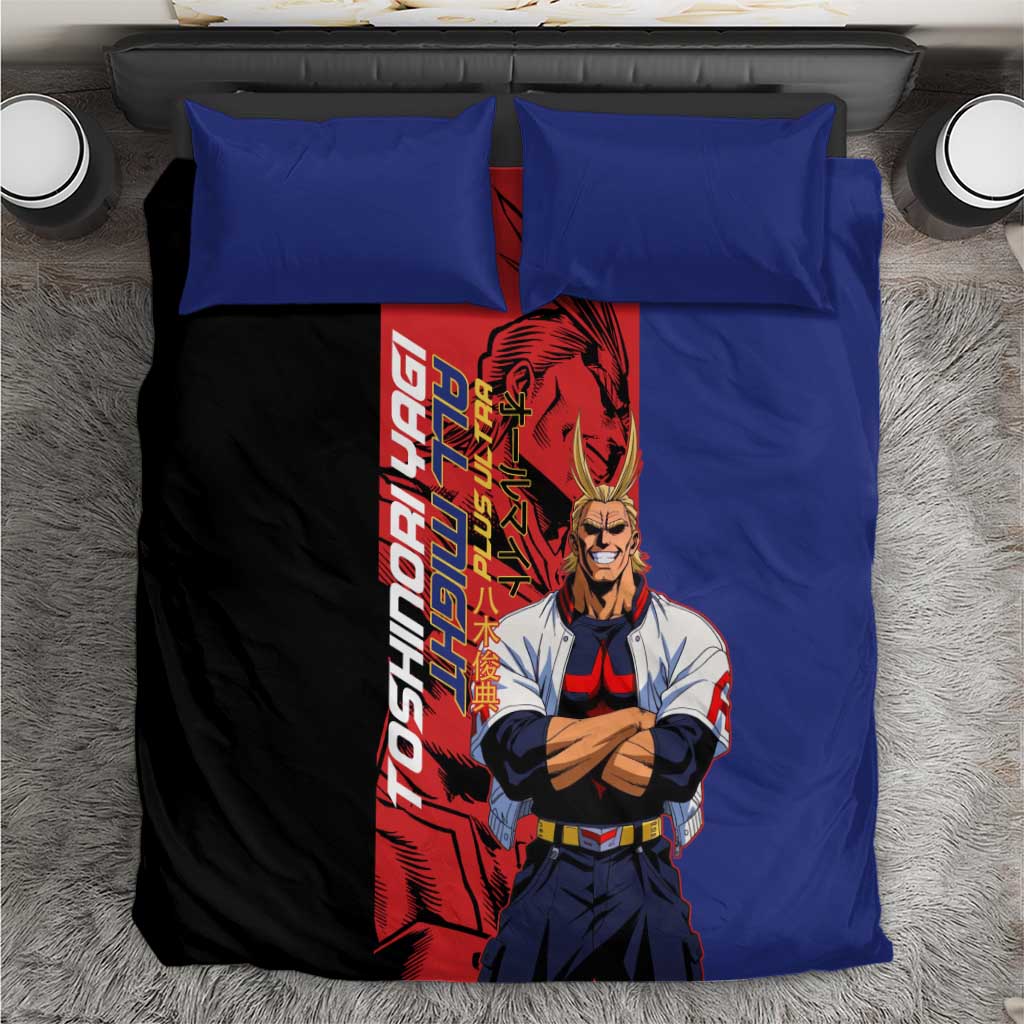 All Might My Hero Academia Bedding Set Red and Blue Theme - The Mazicc