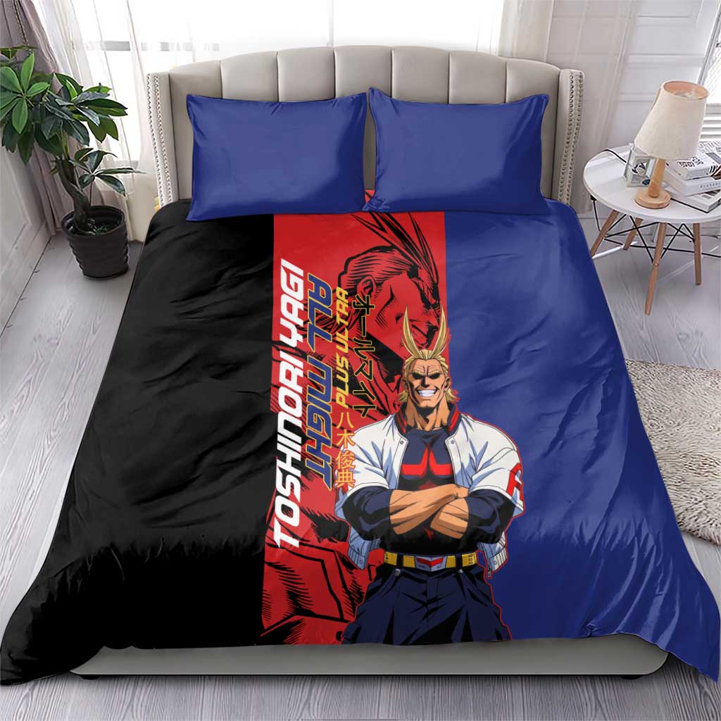 All Might My Hero Academia Bedding Set Red and Blue Theme - The Mazicc