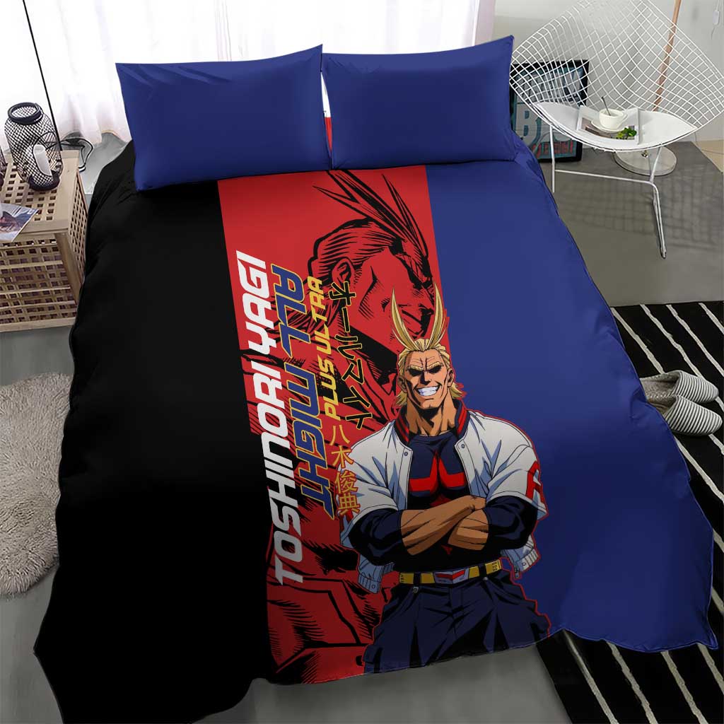 All Might My Hero Academia Bedding Set Red and Blue Theme - The Mazicc
