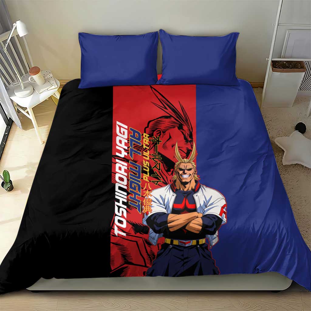 All Might My Hero Academia Bedding Set Red and Blue Theme - The Mazicc