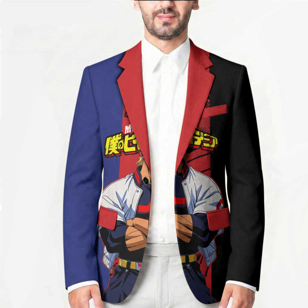 All Might My Hero Academia Blazer Red and Blue Theme - The Mazicc