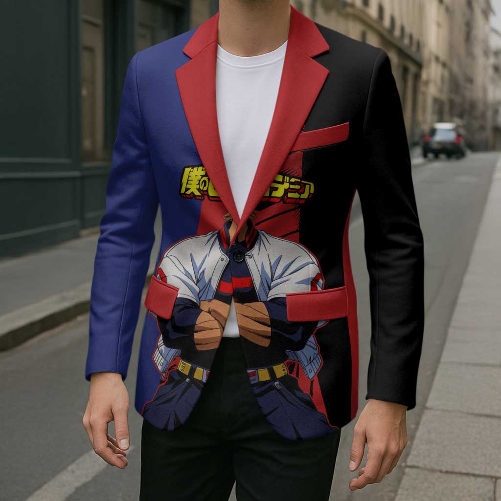 All Might My Hero Academia Blazer Red and Blue Theme - The Mazicc