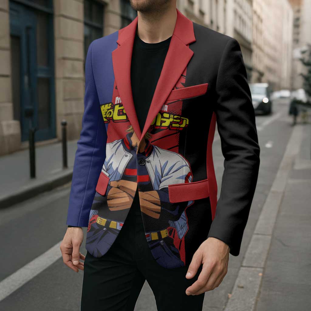 All Might My Hero Academia Blazer Red and Blue Theme - The Mazicc