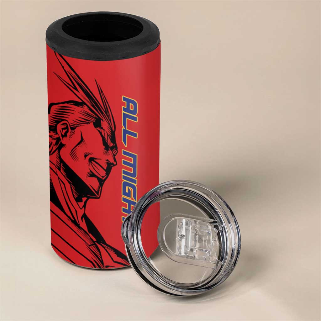 All Might My Hero Academia 4 in 1 Can Cooler Tumbler Red and Blue Theme - The Mazicc