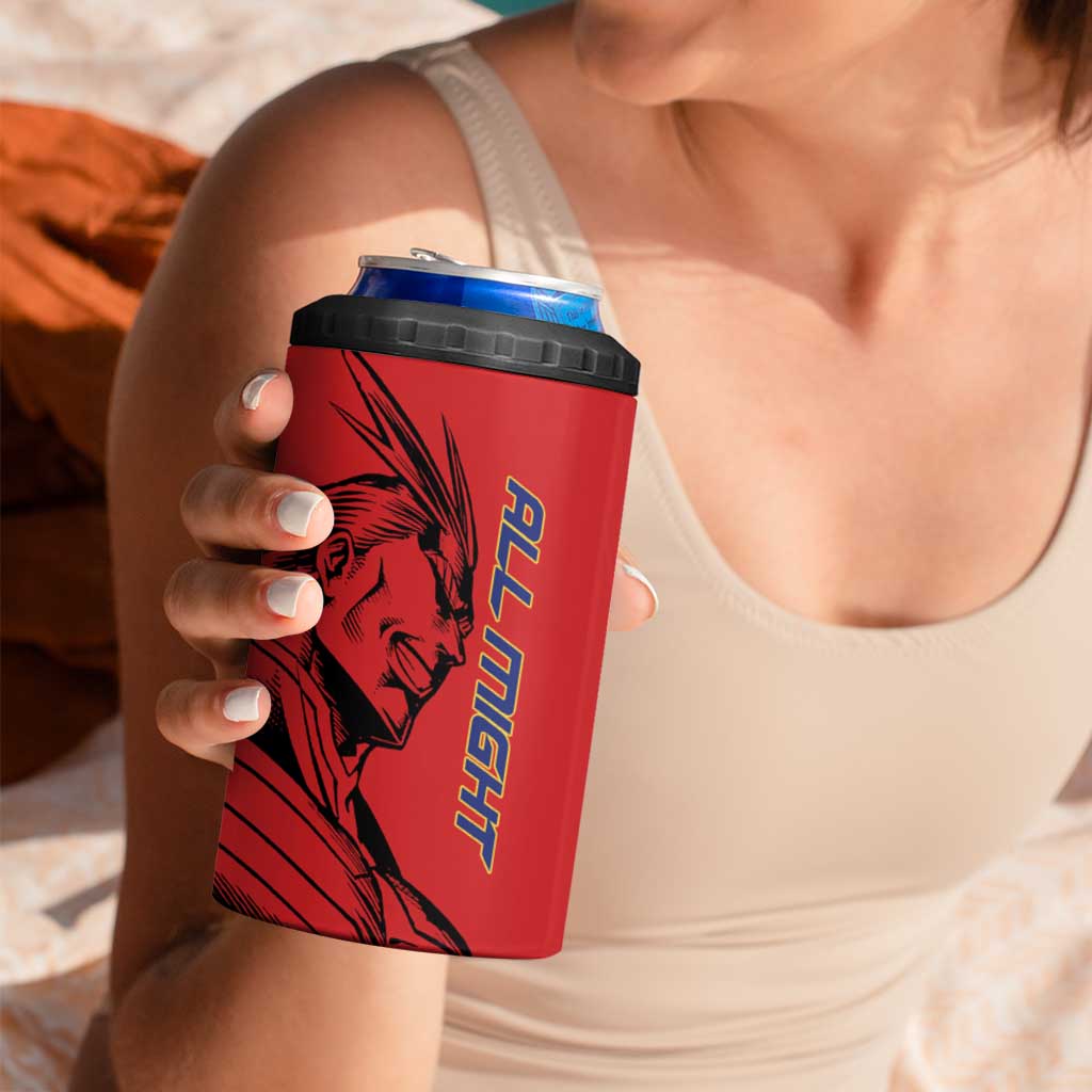 All Might My Hero Academia 4 in 1 Can Cooler Tumbler Red and Blue Theme - The Mazicc
