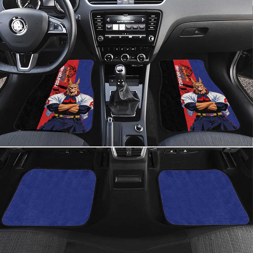 All Might My Hero Academia Car Mats Red and Blue Theme - The Mazicc