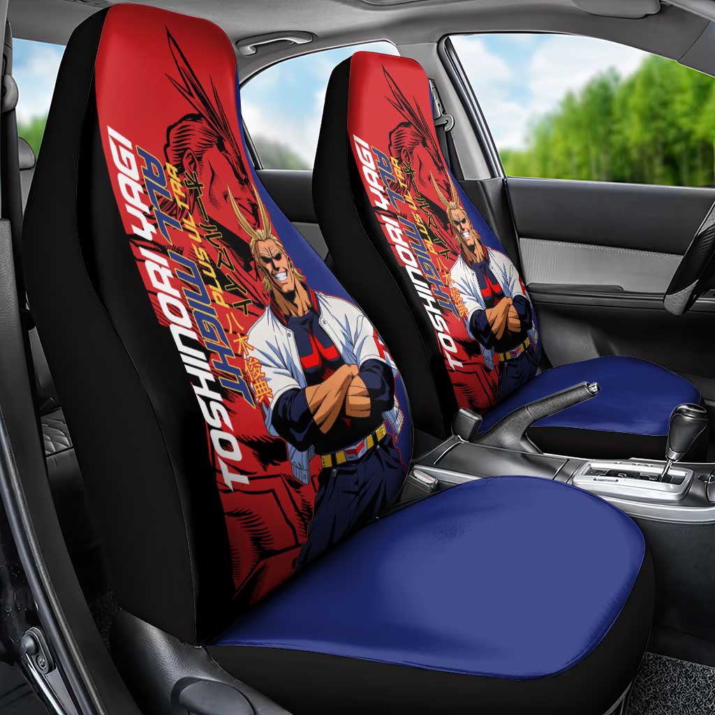 All Might My Hero Academia Car Seat Cover Red and Blue Theme - The Mazicc