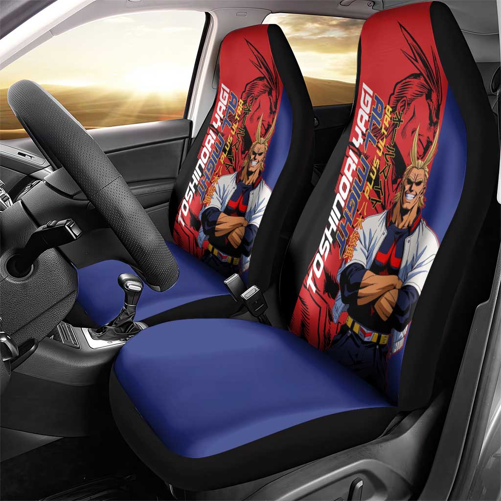 All Might My Hero Academia Car Seat Cover Red and Blue Theme - The Mazicc