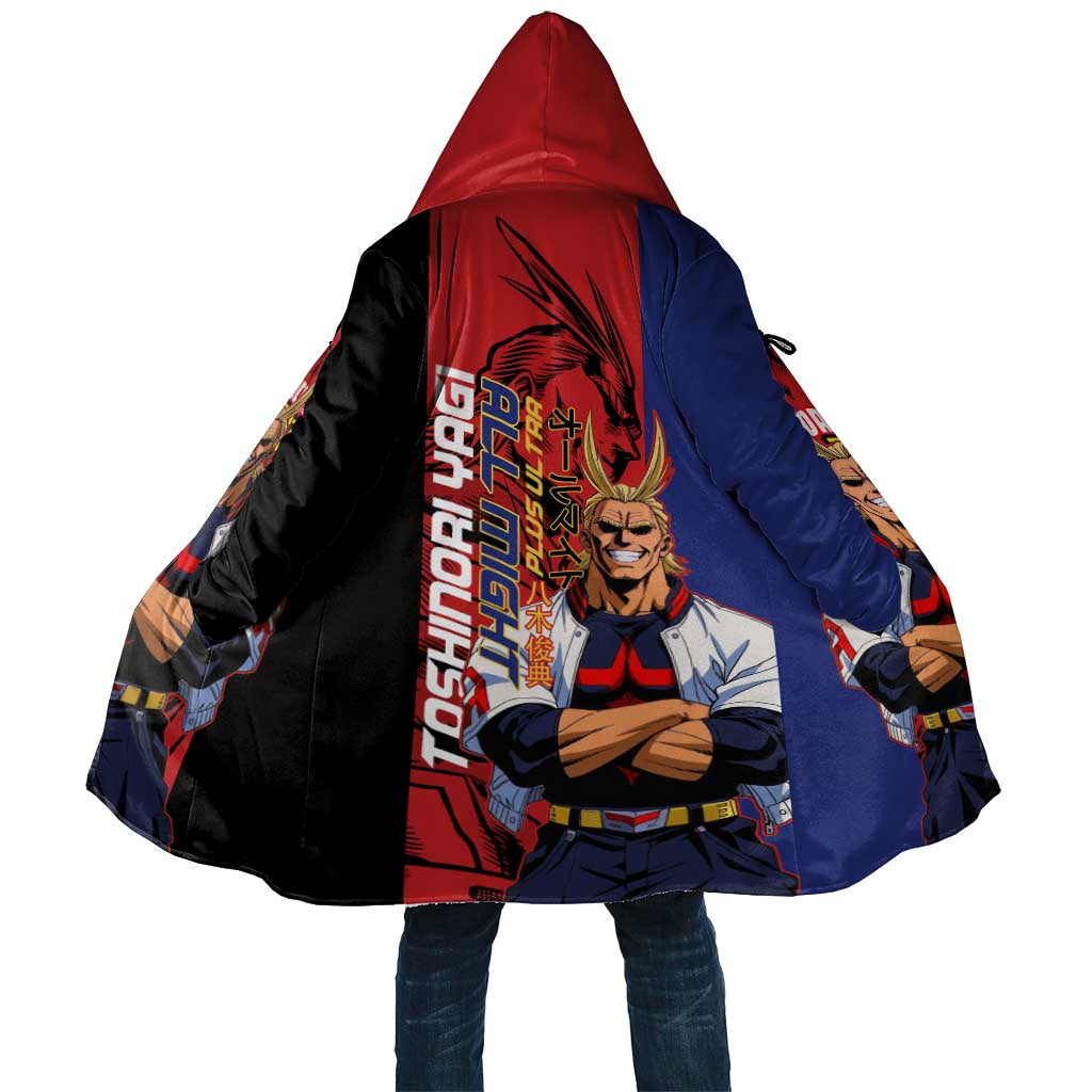 All Might My Hero Academia Cloak Red and Blue Theme - The Mazicc