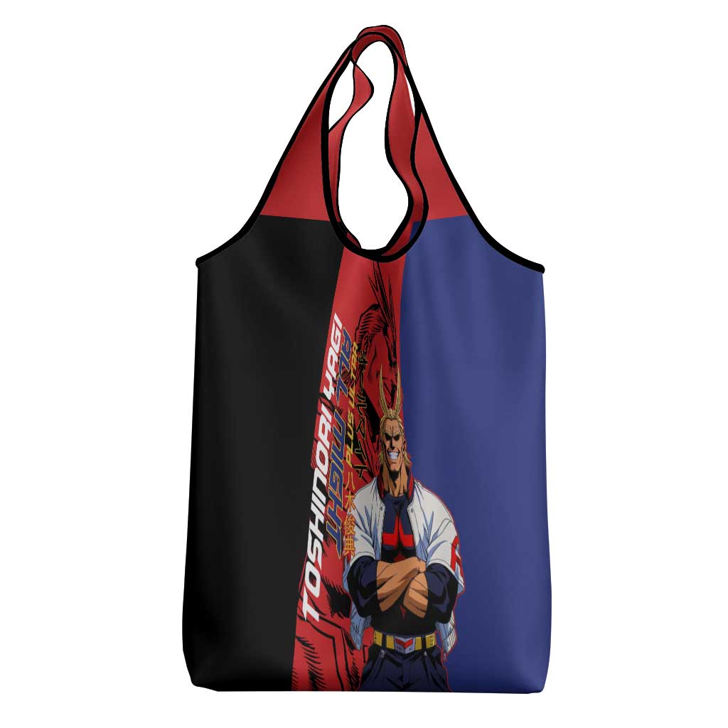 All Might My Hero Academia Grocery Bag Red and Blue Theme - The Mazicc