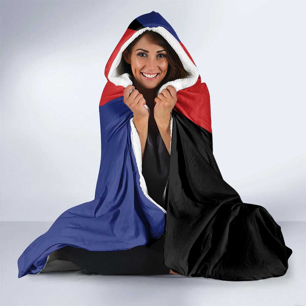 All Might My Hero Academia Hooded Blanket Red and Blue Theme - The Mazicc